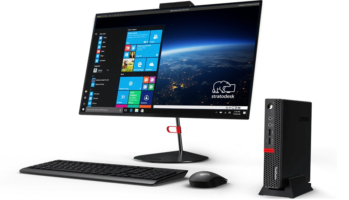 Lenovo with Stratodesk NoTouch