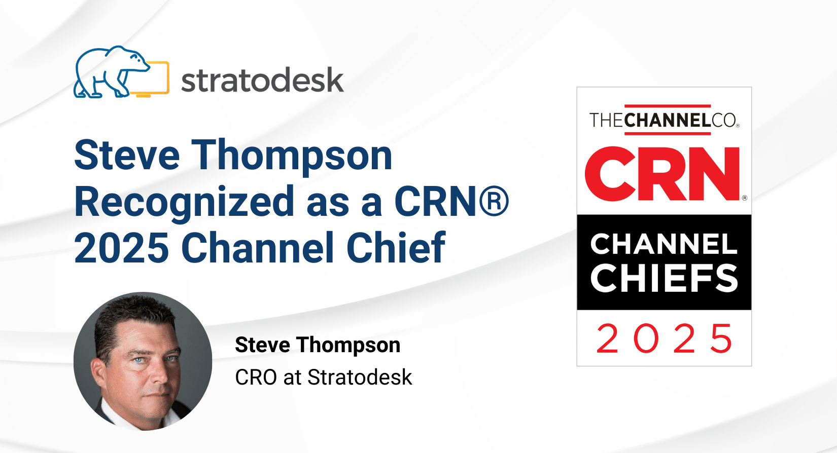 Congratulations to Stratodesk’s 2025 Channel Chief